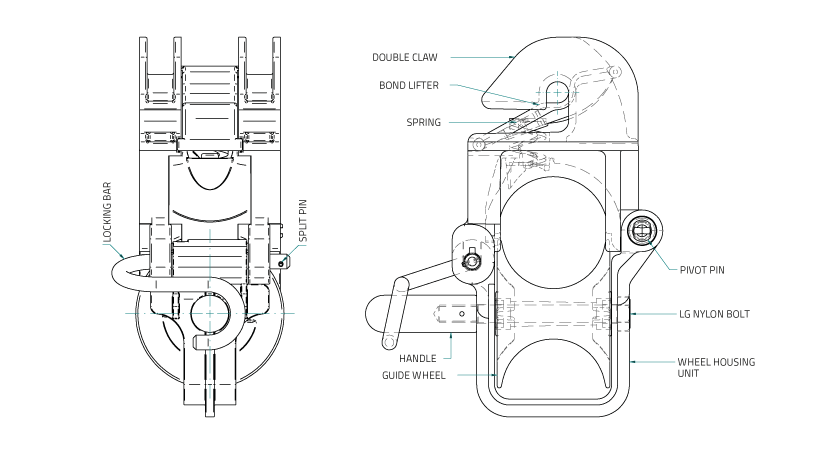 Conductor Replacement Roller drawing