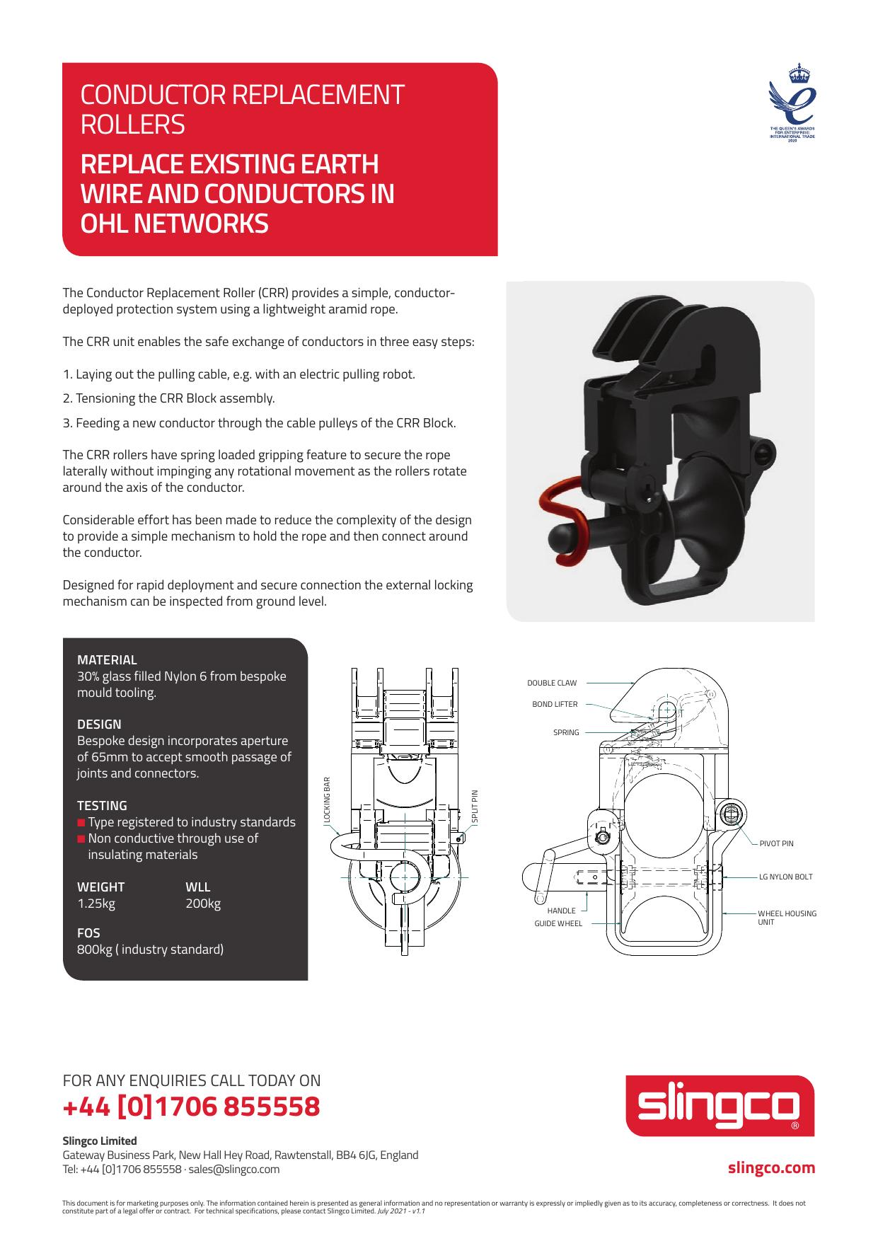 Conductor Replacement Roller