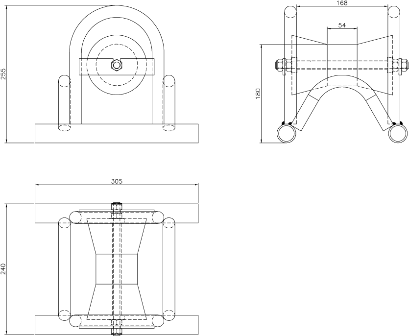 Cable laying rollers