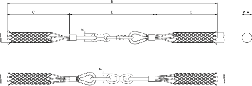 Splicing Grips - Rotating Swivel Link