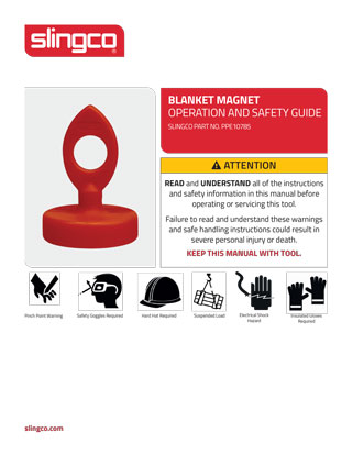 Blanket Magnet Operation and Safety Guide
