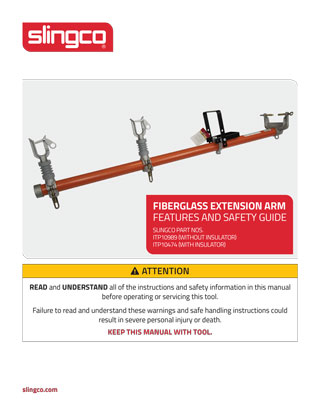 Fiberglass Extension Arm Operation and Safety Guide