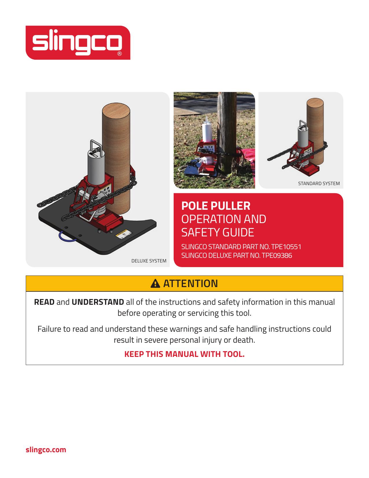 Pole Puller Operating Instructions