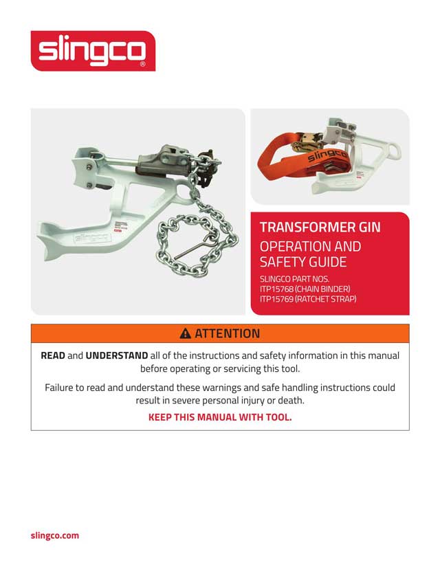 Transformer Gin Operation and Safety Guide