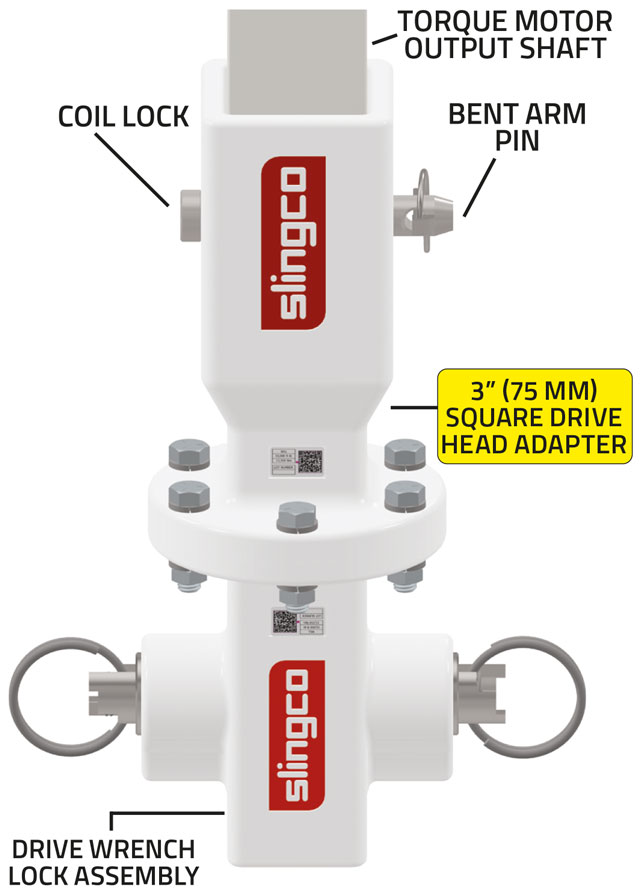 Square Drive Head Adapter assembly