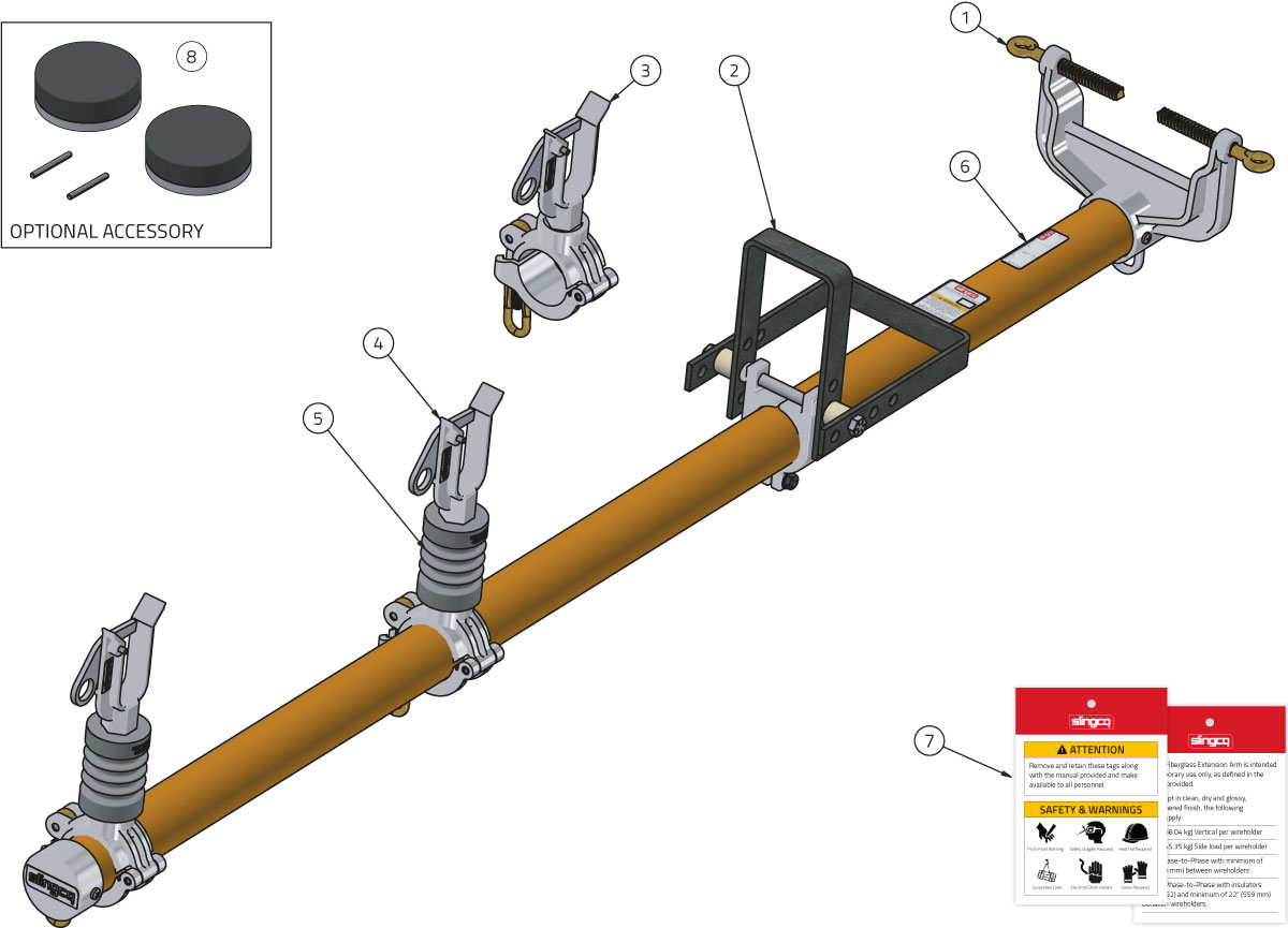 Fiberglass extension arm Online manuals Slingco